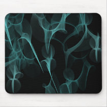smoke on black effect blue green mousepads
