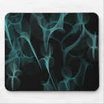 smoke on black effect blue green mouse pads