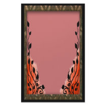 smoke pink stationery design