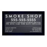 smoke shop : electric sign business card