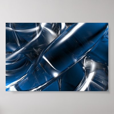 Smoked Glass Poster by seaescape. Abstract made with Bryce.