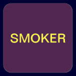 Smoker Medical Chart Labels stickers
