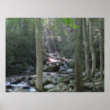 Smokey Mountain Stream Poster