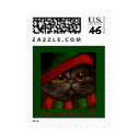 SMOKEY PERSIAN CAT HOLIDAY Postage postage