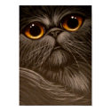 SMOKEY PERSIAN CAT PAINTING 1 Poster posters