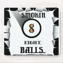Smokin 8 Ballz mouse pad mousepads by clnstcool Smokin 8 Ballz mouse pad mousepads