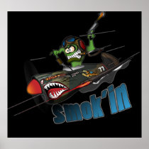 "Smok'In" Art Poster