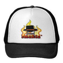 Smokin BBQ lover Mesh Hats