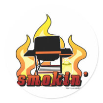 Smokin BBQ lover stickers by Anotherfort Smokin BBQ lover stickers