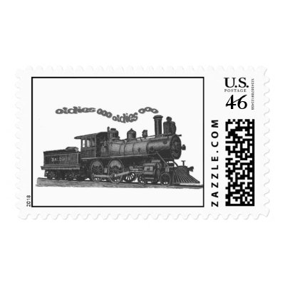 'Smokin Oldies' Train postage stamps