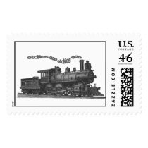 'Smokin Oldies' Train postage stamps by katzmeow 'Smokin Oldies' Train postage stamps