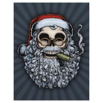 Smokin' Santa Skull Personalized Letterhead