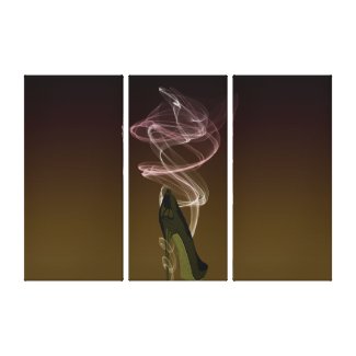 Smokin' Stiletto Art Canvas Print