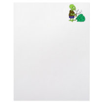 Smoking Alien Trimming bushes Personalized Letterhead