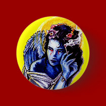 Smoking angel buttons