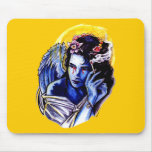 Smoking angel mousepads