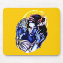 Smoking angel mousepads