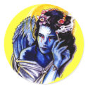 Smoking angel stickers