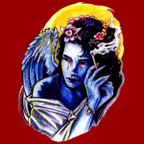 Smoking angel t-shirts