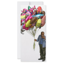 Smoking Balloon Salesman Rack Card Design