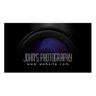 Smoking Camera Lens Photographer Business Card