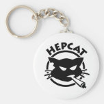 Smoking cat keychains