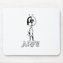 Smoking Dog Mouse Mat