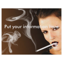 Smoking Fetish 120mm Digital Art flyers by uniqueandkinky Smoking Fetish 120mm Digital Art flyers