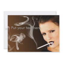 Smoking Fetish 120mm Digital Art invitations by uniqueandkinky Smoking Fetish 120mm Digital Art invitations