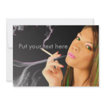 Smoking Fetish 120mm Digital Art invitations by uniqueandkinky Smoking Fetish 120mm Digital Art invitations