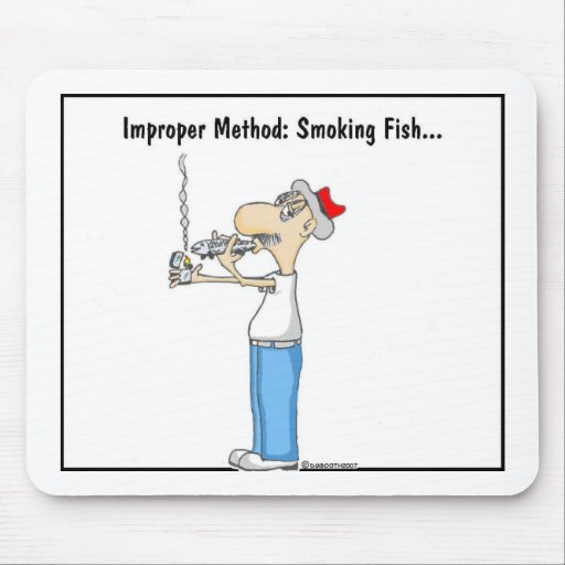 SMOKING FISH MOUSE MATS