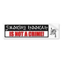 Smoking Hookah IS NOT A CRIME! Bumper Sticker