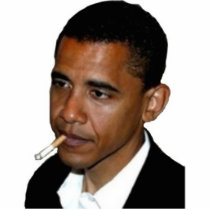 smoking Obama photo sculptures by greg_the_great smoking Obama photo sculptures