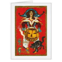 Smoking Pumpkin Halloween Greetings Greeting Card