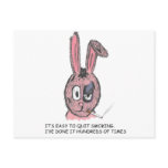 smoking rabit postcards