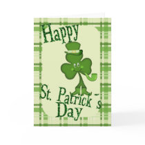 Smoking Shamrock Greeting Card