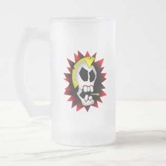 smoking skull-1 mug