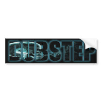 Smoking Skull DubStep Sticker Bumper Stickers
