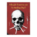 Smoking skull posters