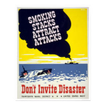 Smoking stacks attract attacks - WPA posters