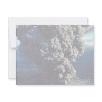 Smoking Volcano Personalized Invitations