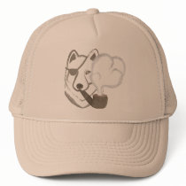 Smoking Wolf hats by PencilPlus Smoking Wolf hats