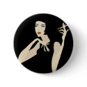 Smoking Woman buttons by VioDeSign Smoking Woman buttons