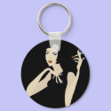 Smoking Woman keychains