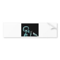smoking x-rays bumper sticker