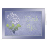 Smoky Lavender Peony with Green Thank You Card