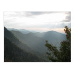 sunset, smoky, mountains