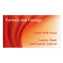 Smoky Silk - Orange business cards by Pixel_Bunneh Smoky Silk - Orange business cards