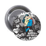 Smooch, Smack - Collage Pinback Button