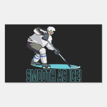 Smooth As Ice Rectangle Stickers